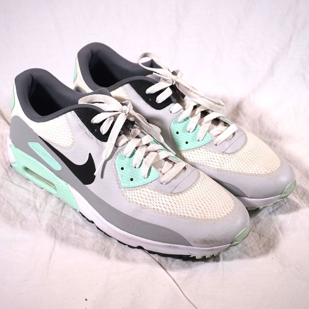 Size 16 - Nike Air Max 90 Golf Smoke Grey Light Green